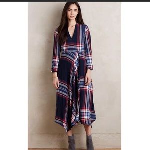 Anthropologie Tartan Plaid dress size S.
